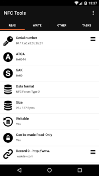 تحميل NFC Tools أدوات لنظام أندرويد لقطة شاشة 3