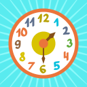 تحميل  Clock time game hours, minutes