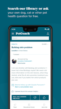 تحميل PetCoach Ask a vet online 24/7 الدواء لنظام أندرويد لقطة شاشة 4