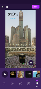 تحميل Muslim Clock Live Wallpaper فن و تصميم لنظام أندرويد لقطة شاشة 2