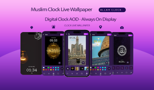 تحميل Muslim Clock Live Wallpaper فن و تصميم لنظام أندرويد لقطة شاشة 5