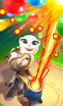 تحميل Talking Tom Bubble Shooter ألعاب عارضة لنظام أندرويد لقطة شاشة 2
