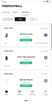 تحميل OneFootball - Soccer Scores رياضة لنظام أندرويد لقطة شاشة 6