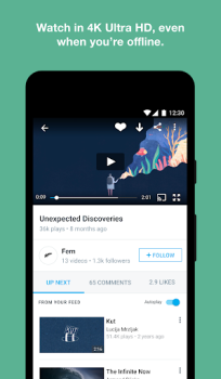 تحميل Vimeo وسائل الترفيه لنظام أندرويد لقطة شاشة 3
