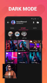 تحميل Story Saver for Instagram مشغلات الفيديو والمحررين لنظام أندرويد لقطة شاشة 7
