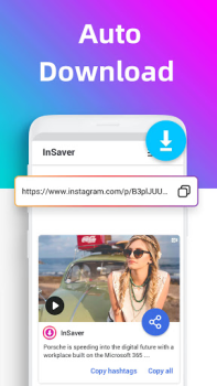 تحميل Video downloader for Instagram مشغلات الفيديو والمحررين لنظام أندرويد لقطة شاشة 2