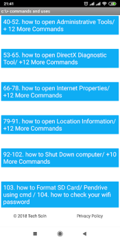تحميل CMD Command Prompt 100+ Best Commands التعليم لنظام أندرويد لقطة شاشة 4