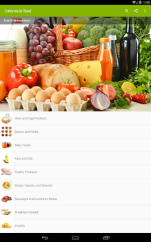 تحميل Calories in food الصحة واللياقة البدنية لنظام أندرويد لقطة شاشة 4