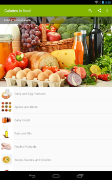 تحميل Calories in food الصحة واللياقة البدنية لنظام أندرويد لقطة شاشة 7