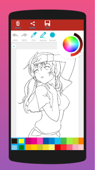 تحميل Anime Coloring Book for Adults فن و تصميم لنظام أندرويد لقطة شاشة 3
