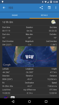تحميل ISS Detector التعليم لنظام أندرويد لقطة شاشة 3