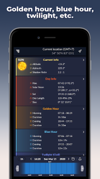 تحميل Ephemeris: Sun and Moon Seeker أدوات لنظام أندرويد لقطة شاشة 4
