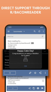 تحميل BaconReader for Reddit الأخبار والمجلات لنظام أندرويد لقطة شاشة 7