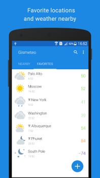 تحميل Gismeteo طقس لنظام أندرويد لقطة شاشة 4
