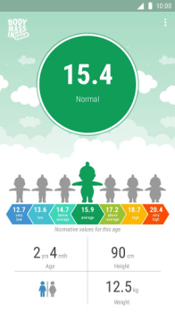 تحميل BMI calculator for child الصحة واللياقة البدنية لنظام أندرويد لقطة شاشة 4
