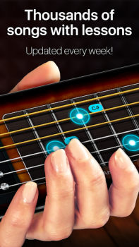 تحميل Guitar - Real games & lessons الموسيقى والصوت لنظام أندرويد لقطة شاشة 2
