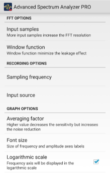 تحميل Advanced Spectrum Analyzer PRO الموسيقى والصوت لنظام أندرويد لقطة شاشة 7