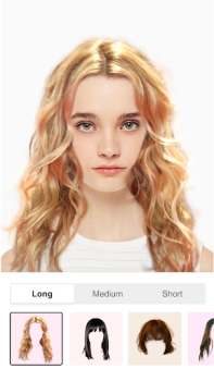 تحميل Hairstyle Try On Color Changer الجمال لنظام أندرويد لقطة شاشة 2