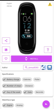 تحميل Mi Band 4 WatchFaces أدوات لنظام أندرويد لقطة شاشة 3