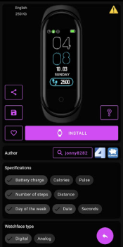 تحميل Mi Band 4 WatchFaces أدوات لنظام أندرويد لقطة شاشة 4