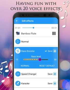 تحميل Voice Changer - Audio Effects الموسيقى والصوت لنظام أندرويد لقطة شاشة 3