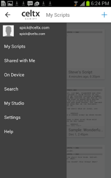 تحميل Celtx Script عمل لنظام أندرويد لقطة شاشة 3