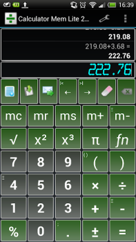تحميل Calculator Mem Lite عمل لنظام أندرويد لقطة شاشة 3