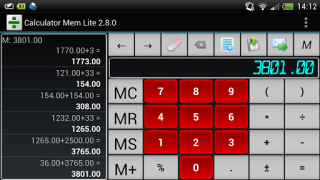 تحميل Calculator Mem Lite عمل لنظام أندرويد لقطة شاشة 4
