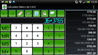 تحميل Calculator Mem Lite عمل لنظام أندرويد لقطة شاشة 7