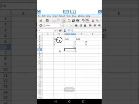 تحميل AndroCalc محرر جداول البيانات عمل لنظام أندرويد لقطة شاشة 8