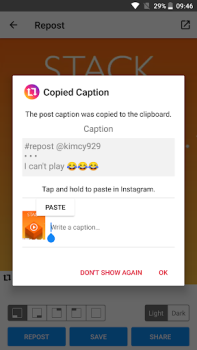 تحميل Regram - Repost for Instagram أدوات لنظام أندرويد لقطة شاشة 6