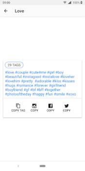 تحميل HashTags for Instagram الاجتماعية لنظام أندرويد لقطة شاشة 4