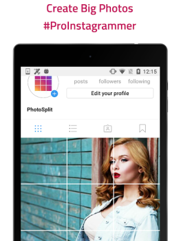 تحميل PhotoSplit Grid Maker الاجتماعية لنظام أندرويد لقطة شاشة 6