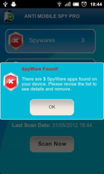 تحميل Anti Spy Mobile Free أدوات لنظام أندرويد لقطة شاشة 3