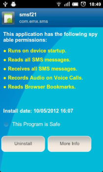 تحميل Anti Spy Mobile Free أدوات لنظام أندرويد لقطة شاشة 5