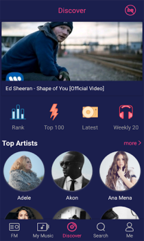 تحميل Free Music-Listen to mp3 songs الموسيقى والصوت لنظام أندرويد لقطة شاشة 2