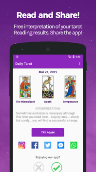 تحميل Free Tarot Card Reading - Daily Tarot أسلوب الحياة لنظام أندرويد لقطة شاشة 4