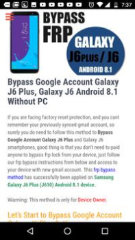 تحميل Bypass FRP Lock التعليم لنظام أندرويد لقطة شاشة 4