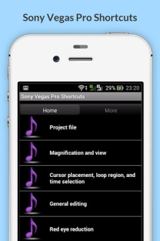 تحميل Free Sony Vegas Pro Shortcuts عمل لنظام أندرويد لقطة شاشة 2