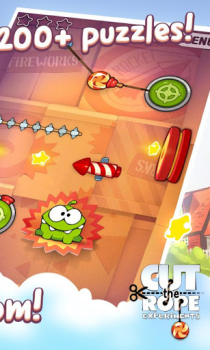تحميل Cut the Rope: Experiments الألغاز لنظام أندرويد لقطة شاشة 2