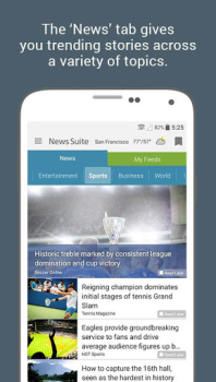 تحميل News Suite by Sony الأخبار والمجلات لنظام أندرويد لقطة شاشة 2