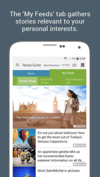 تحميل News Suite by Sony الأخبار والمجلات لنظام أندرويد لقطة شاشة 3