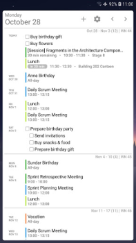 تحميل Your Calendar Widget عمل لنظام أندرويد لقطة شاشة 3