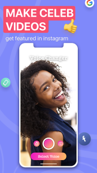 تحميل Voicer Celebrity Voice Changer وسائل الترفيه لنظام أندرويد لقطة شاشة 2