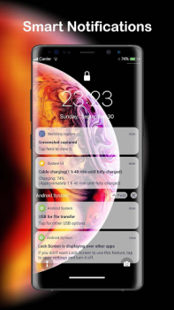 تحميل LockScreen Phone XS - Notification إضفاء الطابع الشخصي لنظام أندرويد لقطة شاشة 4