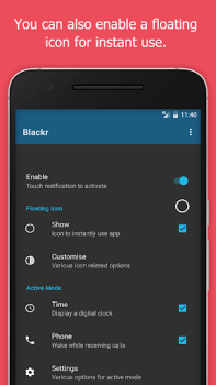 تحميل Blackr: OLED Screen Off أدوات لنظام أندرويد لقطة شاشة 3