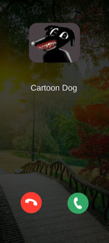 تحميل FAKE CALL CARTOON dog ألعاب عارضة لنظام أندرويد لقطة شاشة 2