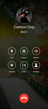 تحميل FAKE CALL CARTOON dog ألعاب عارضة لنظام أندرويد لقطة شاشة 5
