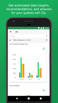 تطبيق جداول البيانت-Zoho Sheet