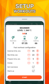 تحميل 7 minute abs workout: Daily Ab الصحة واللياقة البدنية لنظام أندرويد لقطة شاشة 3